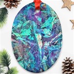 Iridescent Oval Ornament (Two Sides)