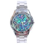 Iridescent Stainless Steel Analogue Watch