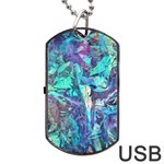 Iridescent Dog Tag USB Flash (One Side)