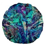 Iridescent Large 18  Premium Round Cushion 