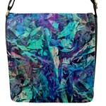 Iridescent Flap Closure Messenger Bag (S)