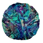 Iridescent Large 18  Premium Flano Round Cushion 