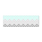 chevron teal grey Sticker Bumper (10 pack)