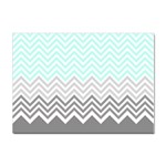 chevron teal grey Sticker A4 (10 pack)