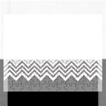 chevron teal grey Jigsaw Puzzle (Rectangular)