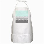 chevron teal grey BBQ Apron