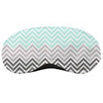 chevron teal grey Sleeping Mask