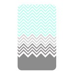 chevron teal grey Memory Card Reader (Rectangular)