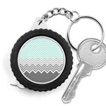 chevron teal grey Measuring Tape