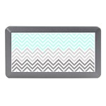 chevron teal grey Memory Card Reader (Mini)