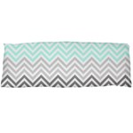 chevron teal grey Body Pillow Case (Dakimakura)