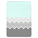 chevron teal grey Removable Flap Cover (L)