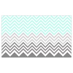 chevron teal grey Samsung Note 4 Hardshell Back Case