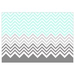 chevron teal grey Samsung Galaxy Note 4 Case (White)