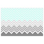 chevron teal grey Samsung Galaxy Note 4 Case (Black)