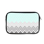 chevron teal grey Apple MacBook Pro 13  Zipper Case