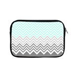 chevron teal grey Apple MacBook Pro 15  Zipper Case