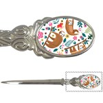 Floral Sloth  Letter Opener