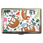 Floral Sloth  Cigarette Money Case