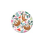 Floral Sloth  Golf Ball Marker (4 pack)