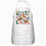 Floral Sloth  BBQ Apron