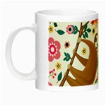 Floral Sloth  Night Luminous Mug