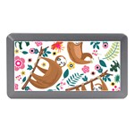 Floral Sloth  Memory Card Reader (Mini)