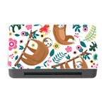 Floral Sloth  Memory Card Reader with CF