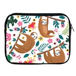 Floral Sloth  Apple iPad Zipper Case