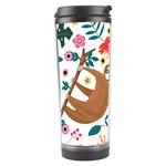 Floral Sloth  Travel Tumbler