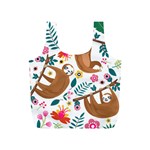 Floral Sloth  Full Print Recycle Bag (S)