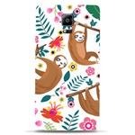 Floral Sloth  Samsung Note 4 Hardshell Back Case