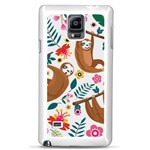 Floral Sloth  Samsung Galaxy Note 4 Case (White)