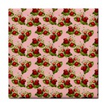 vintage strawberries Tile Coaster