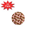 vintage strawberries 1  Mini Magnet (10 pack) 