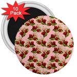 vintage strawberries 3  Magnet (10 pack)