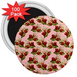 vintage strawberries 3  Magnet (100 pack)