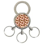 vintage strawberries 3-Ring Key Chain