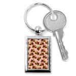 vintage strawberries Key Chain (Rectangle)