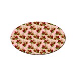 vintage strawberries Sticker (Oval)