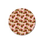 vintage strawberries Magnet 3  (Round)