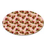 vintage strawberries Magnet (Oval)