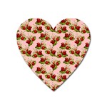 vintage strawberries Magnet (Heart)