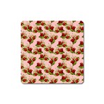 vintage strawberries Magnet (Square)