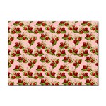 vintage strawberries Sticker A4 (10 pack)