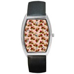 vintage strawberries Barrel Style Metal Watch