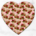 vintage strawberries Jigsaw Puzzle (Heart)