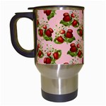 vintage strawberries Travel Mug (White)