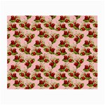 vintage strawberries Small Glasses Cloth