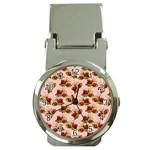 vintage strawberries Money Clip Watch